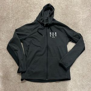 Oakley Black Full-Zip Hoodie with Logo